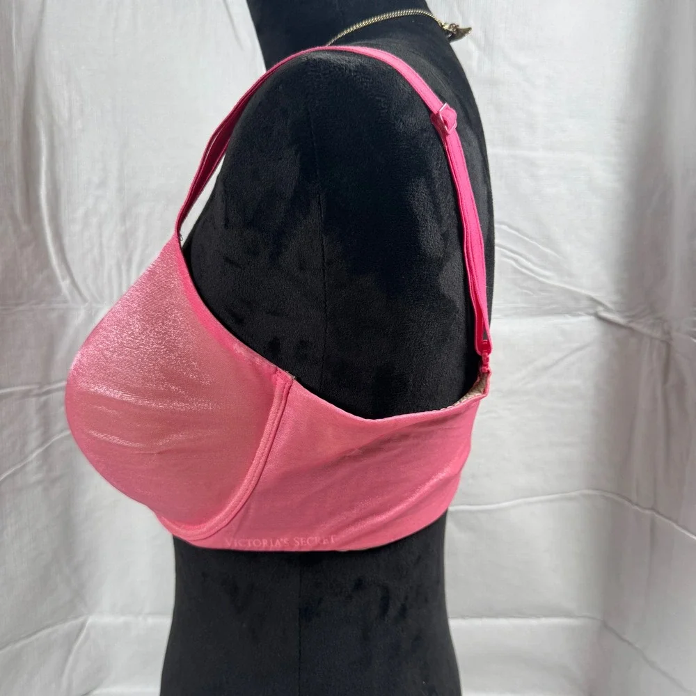 Women's Victoria's Secret Pink Shimmer Lined Perfect Coverage Bra 36DD